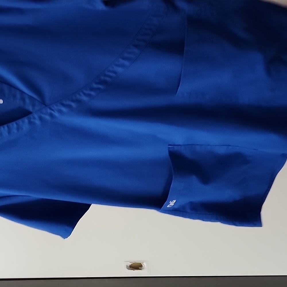 Blue scrub top